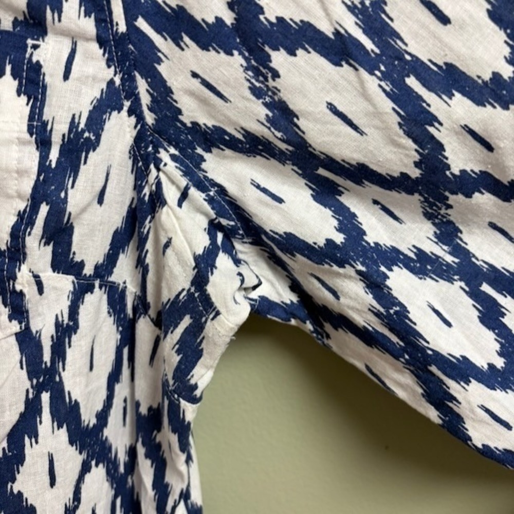Duluth Trading Co Womens Hemp Organic Cotton‎ Button Shirt Size L Lagenlook Boho - Picture 5 of 10